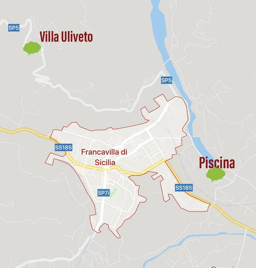 Villa Uliveto Francavilla di Sicilia 0*,